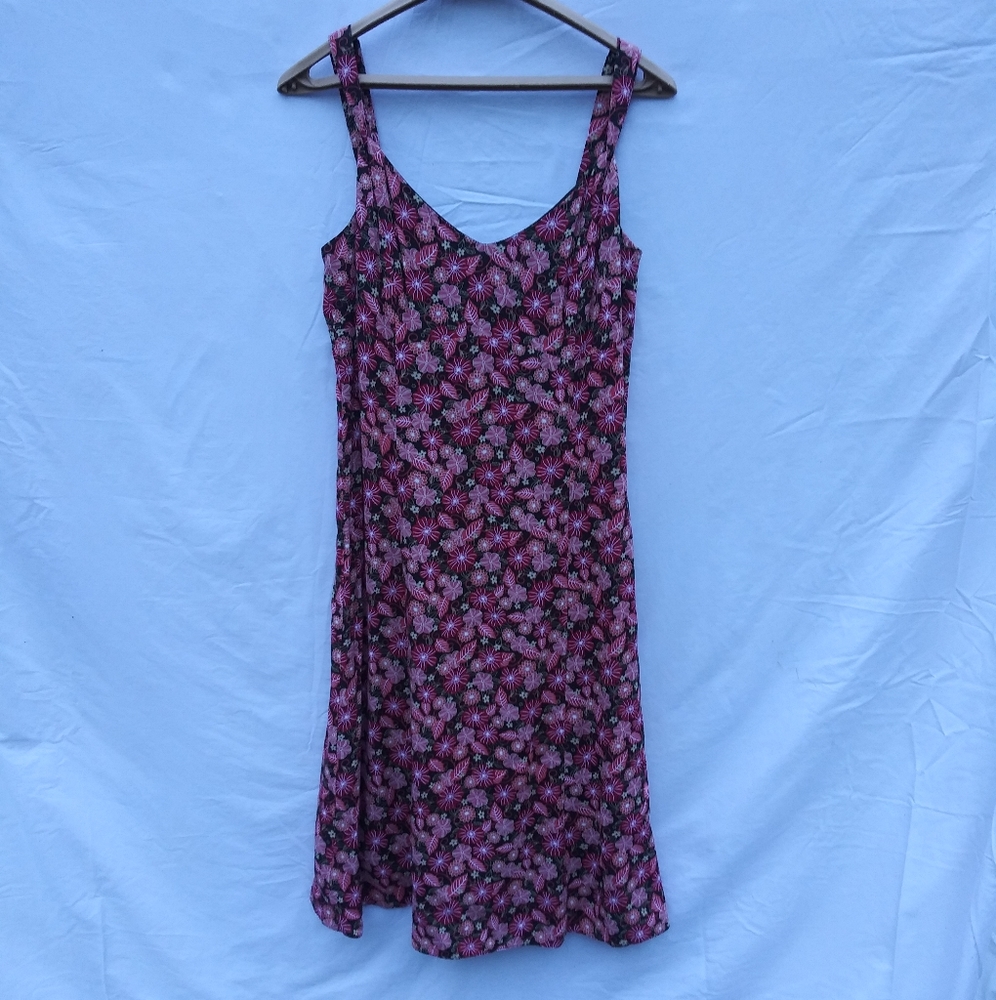 Loft pink and brown sundress